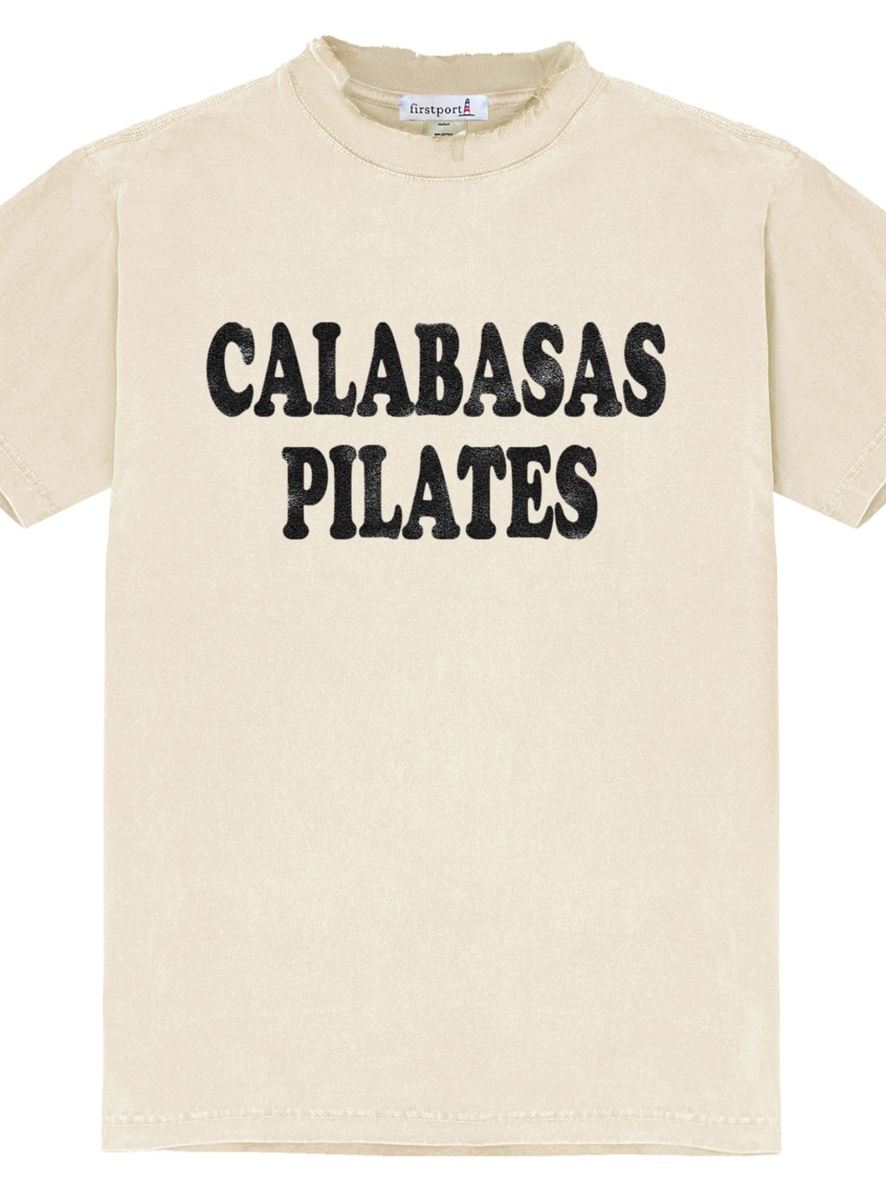 Calabasas Pilates Tee by in Cream